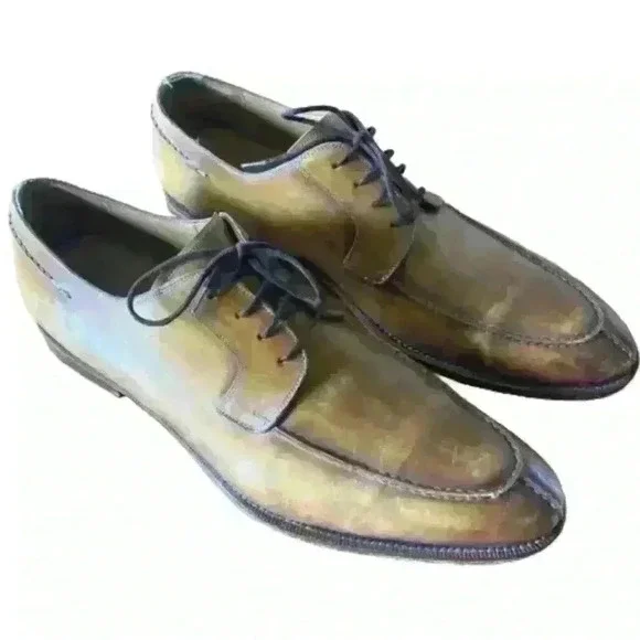 Derby Homme Magnanni En Cuir Cannelle - Taille US 10 - Neuf Sans Boîte - Fabriqué Au Portugal